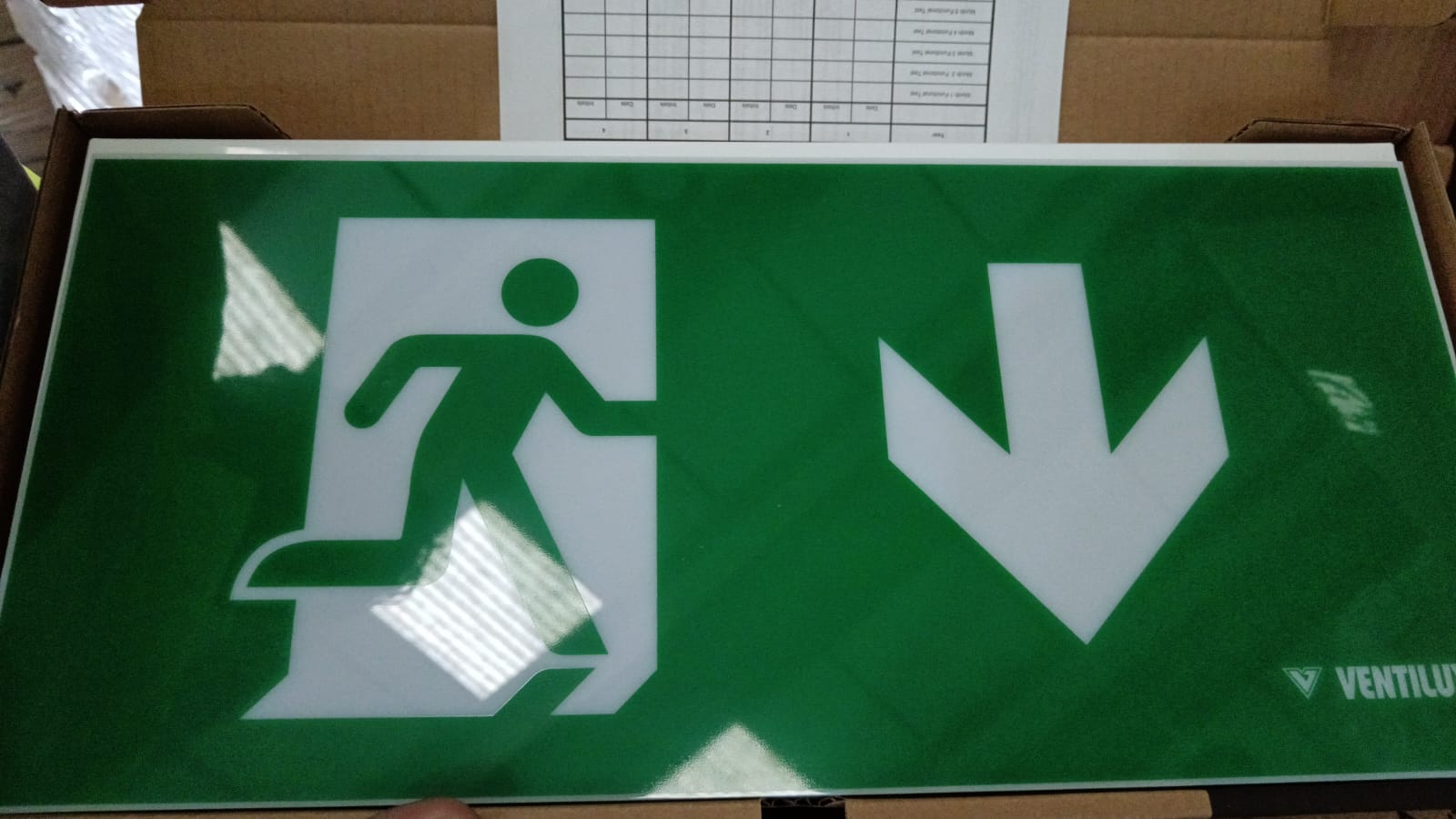 Imagen de SEÑALIZACIÓN INTERIOR ABAJO SIMPLE