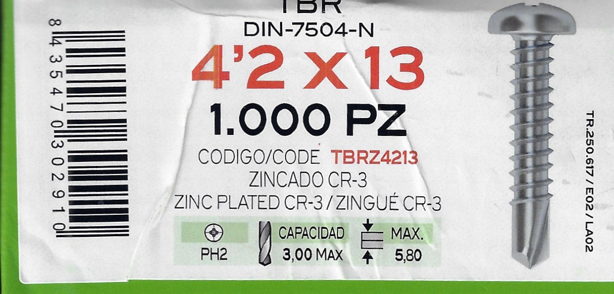 ROSCA CHAPA 4´2x13