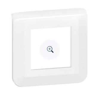 PLACA 2 MÓDULOS BLANCA