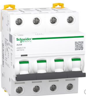 INTERRUPTOR MINIATURA 4P 16A