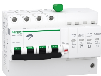 DESCARGADOR DE SOBRETENSIONES 3P +N 20kA