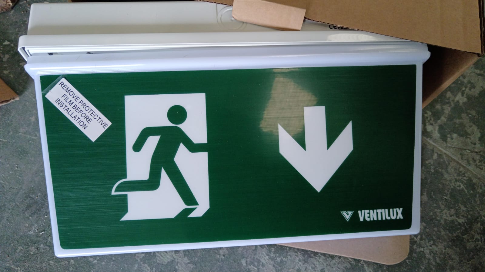 SEÑALIZACIÓN INTERIOR ABAJO DOBLE CARA