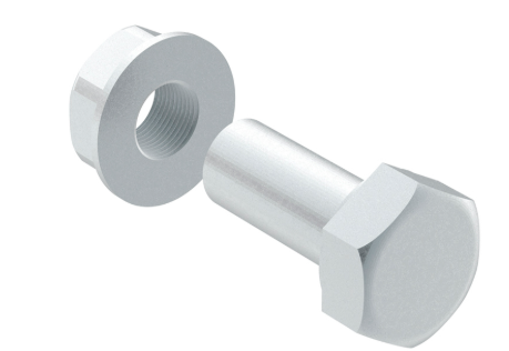 TORNILLO HEX M8 GC CON CON TUERCA